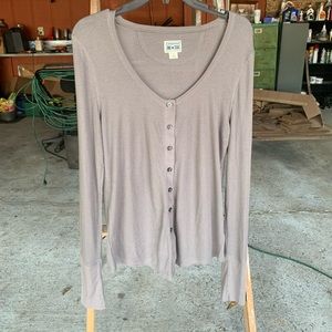 Converse Button Up Long Sleeve Tee ✨